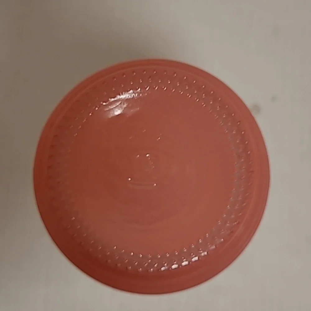 Vintage Clear and Pink Vase